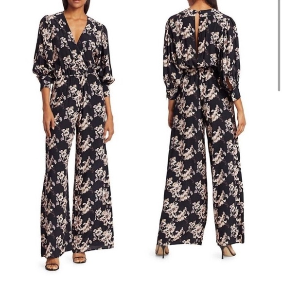 IRO Mexi Floral Print Wide-Leg Jumpsuit Size Medium - Picture 1 of 12